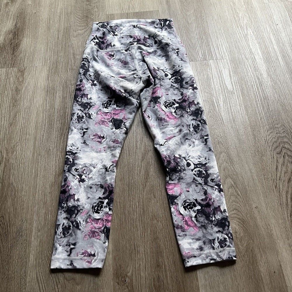 Lululemon Wunder Under Crop II Full On Luon Roll Down Moody Mirage Size 4 W6C45S - Picture 5 of 6